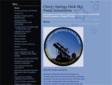 Tablet Screenshot of csspdarkskyfund.org